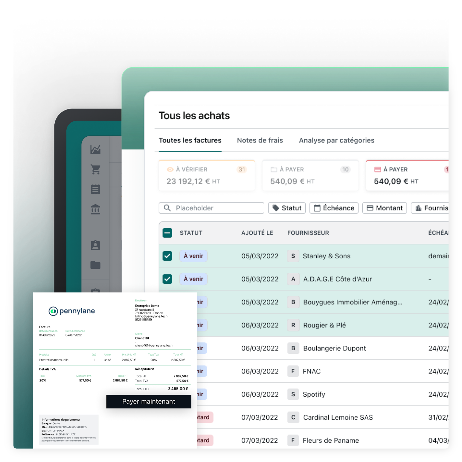 Pennylane - comtabilité des achats